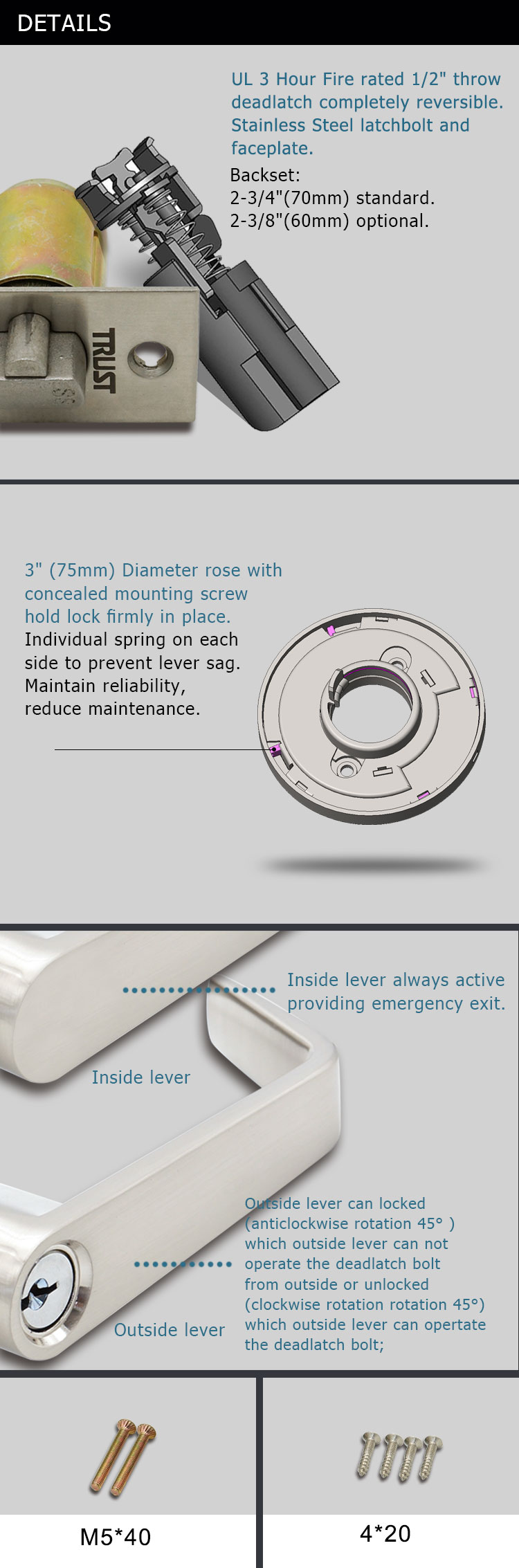 Commercial Lever Lock