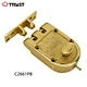 brass single cylinder deadbolt