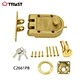 brass single cylinder deadbolt