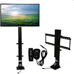 32''~70'' TV Wall Mount Double Arm/Motorized TV Lift Stand w Remote Control Electric Power Lift Tv Cabinets