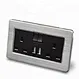 304 Stainless Steel Double 13A UK Power Outelt Two USB Charging Port with 2 Switch Wall Socket /UK 2 Gang 13 A 3 Pin Wall Socket