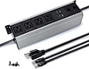 Conference table hang on desk edge power and data socket with usb charger