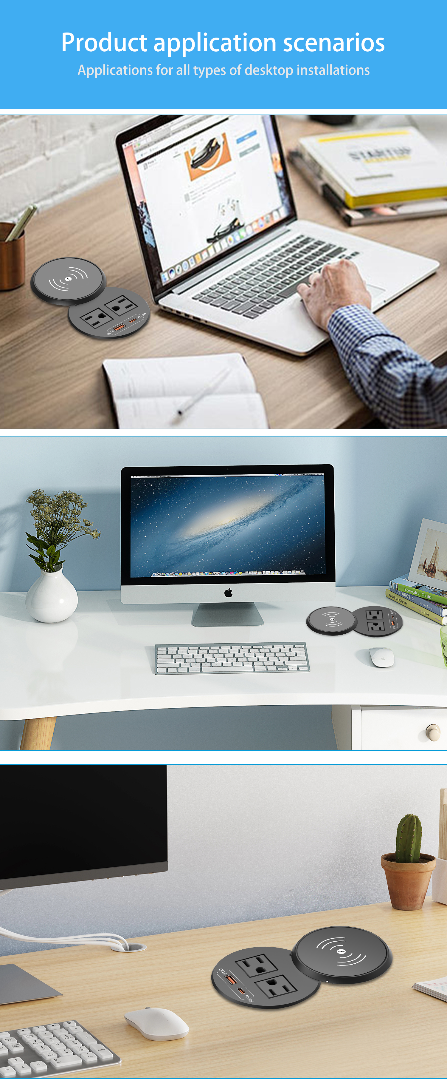 Desktop Power Grommet