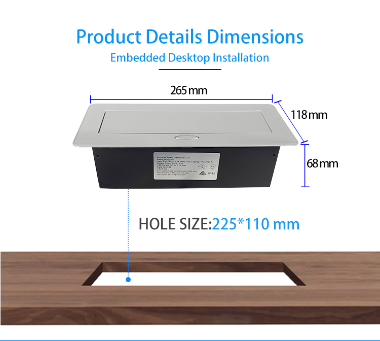 Pop Up Power Socket Box