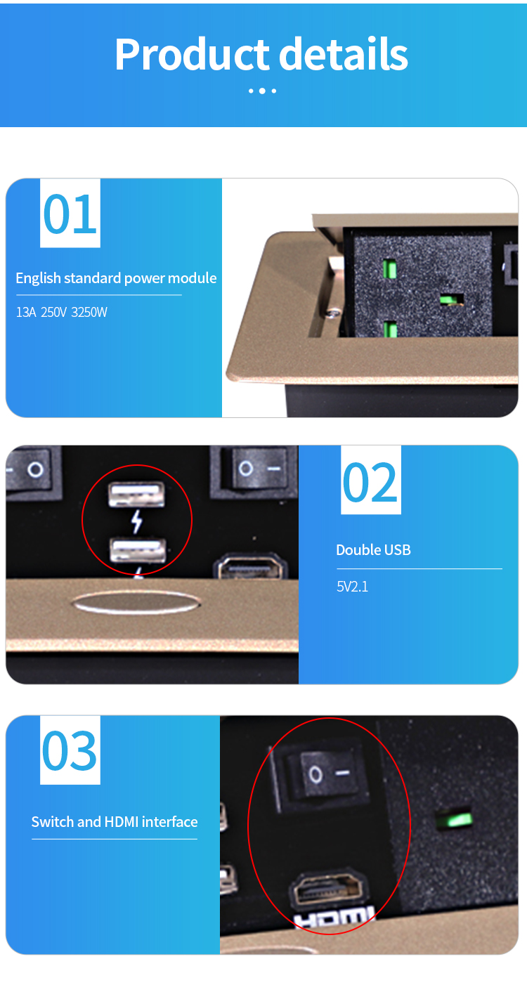 Desktop Pop up Socket
