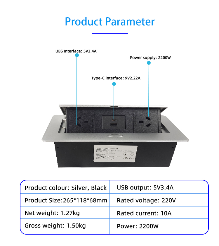 Pop Up Power Socket Box