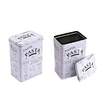 Durable food-grade metal cans with airtight lids, ideal for coffee, tea, spices and food storage. Custom printable metal containers for retail, gifts and wholesale packaging.