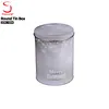 Custom Printed Round Cookies Metal Box Food Gift Tin Box Metal Packaging