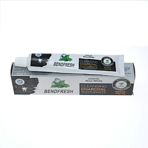 Private Label Bad Breath Care Teeth Whitening Charcoal Toothpaste  For Smokers