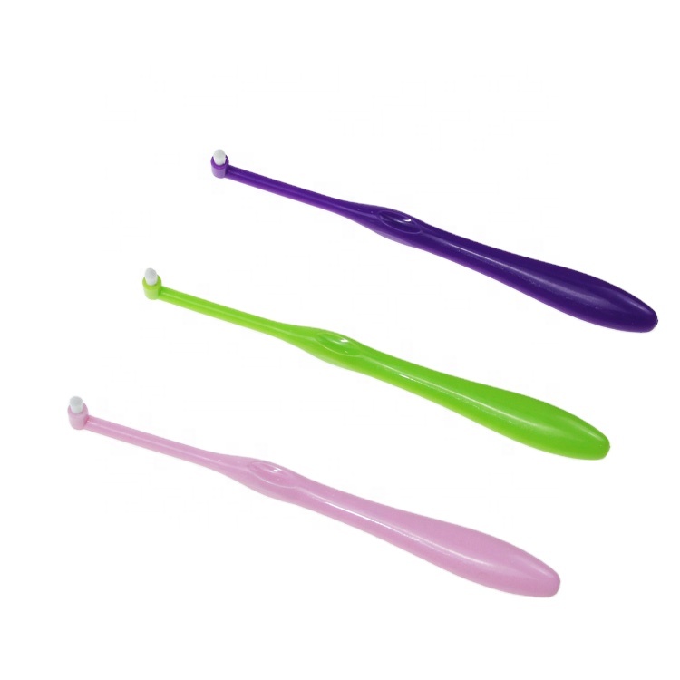 Factory direct sale dental care interdental toothbrush picks with dupont tynex bristle
