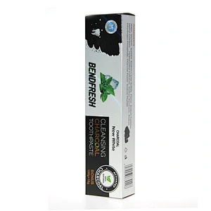 Private Label Bad Breath Care Teeth Whitening Charcoal Toothpaste  For Smokers