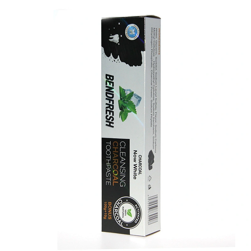 Private Label Bad Breath Care Teeth Whitening Charcoal Toothpaste  For Smokers