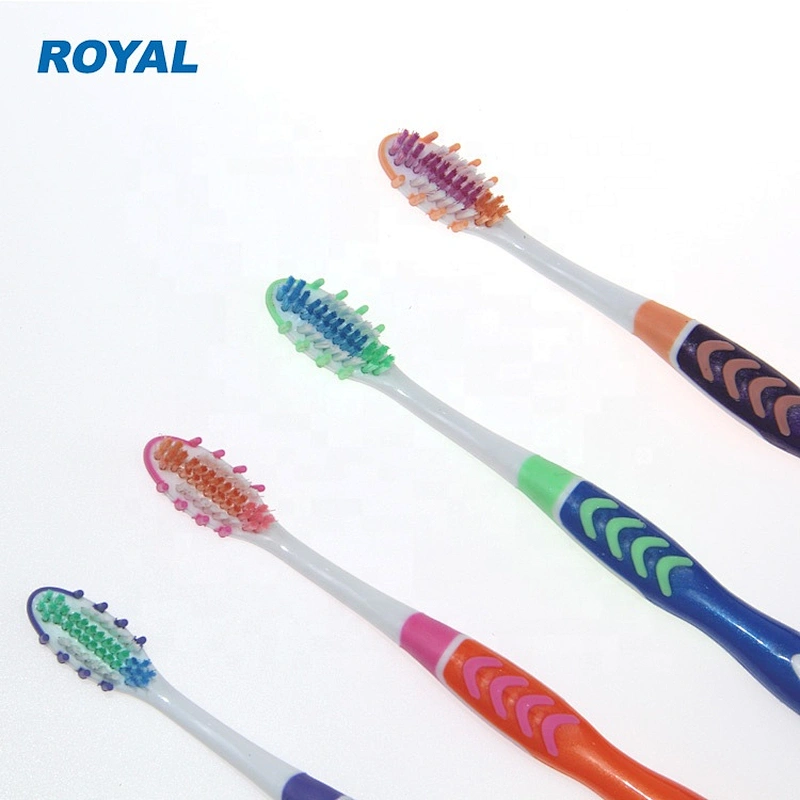 high quality adult toothbrush with gum massager