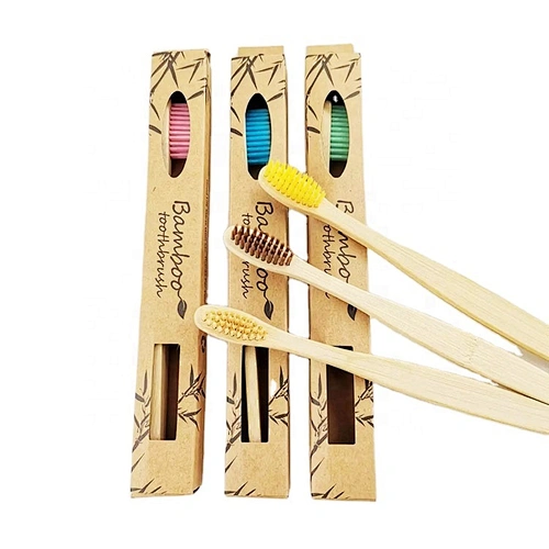 oral hygiene bamboo toothbrush with soft bristle
