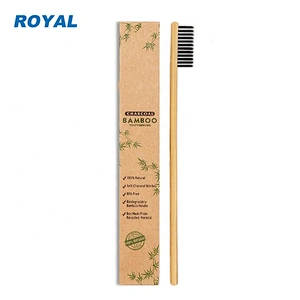 soft bristle bamboo toothbrush with customized logo