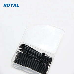 charcoal floss picks in dental floss box
