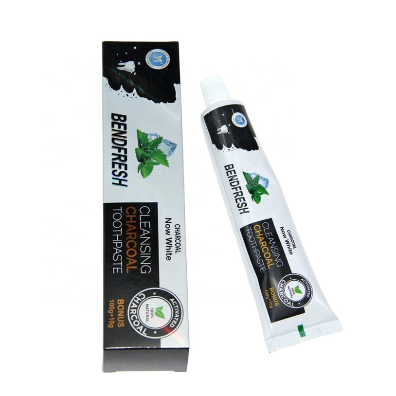 Private Label Bad Breath Care Teeth Whitening Charcoal Toothpaste  For Smokers