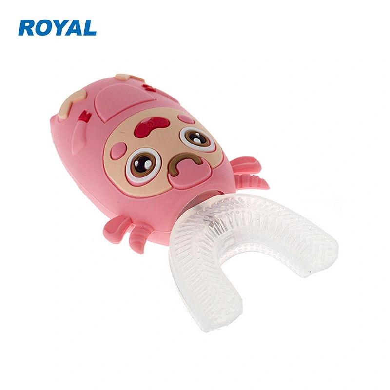 360 Degree Automatic Silicone Kids Electric U Shaped Toothbrush