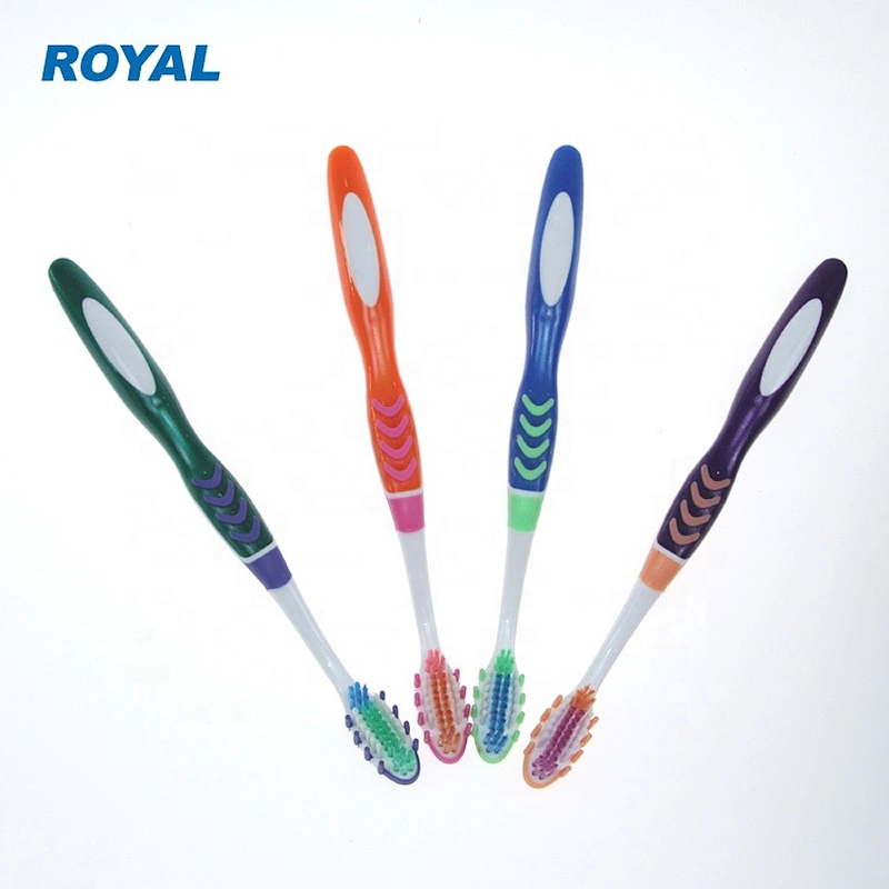 high quality adult toothbrush with gum massager
