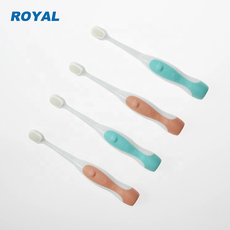 rubber handle tooth brush for kids with 10,000 bristles