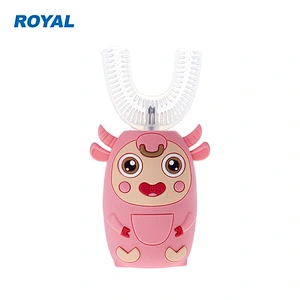 360 Degree Automatic Silicone Kids Electric U Shaped Toothbrush
