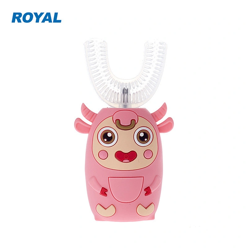 360 Degree Automatic Silicone Kids Electric U Shaped Toothbrush