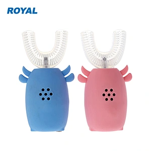 360 Degree Automatic Silicone Kids Electric U Shaped Toothbrush
