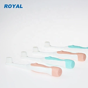 rubber handle tooth brush for kids with 10,000 bristles