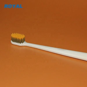 Best natural biodegradable eco-friendly spiral bristle corn starch toothbrush