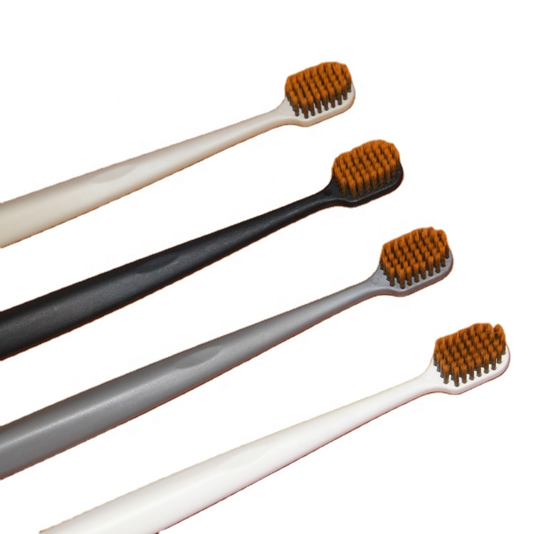 Best natural biodegradable eco-friendly spiral bristle corn starch toothbrush