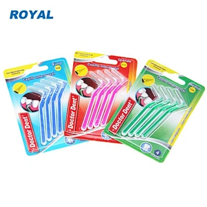 High quality private label orthodontic interdental brushes toothpick with cover