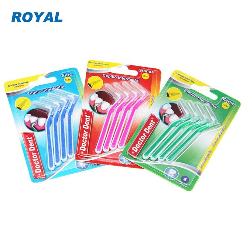 High quality private label orthodontic interdental brushes toothpick with cover