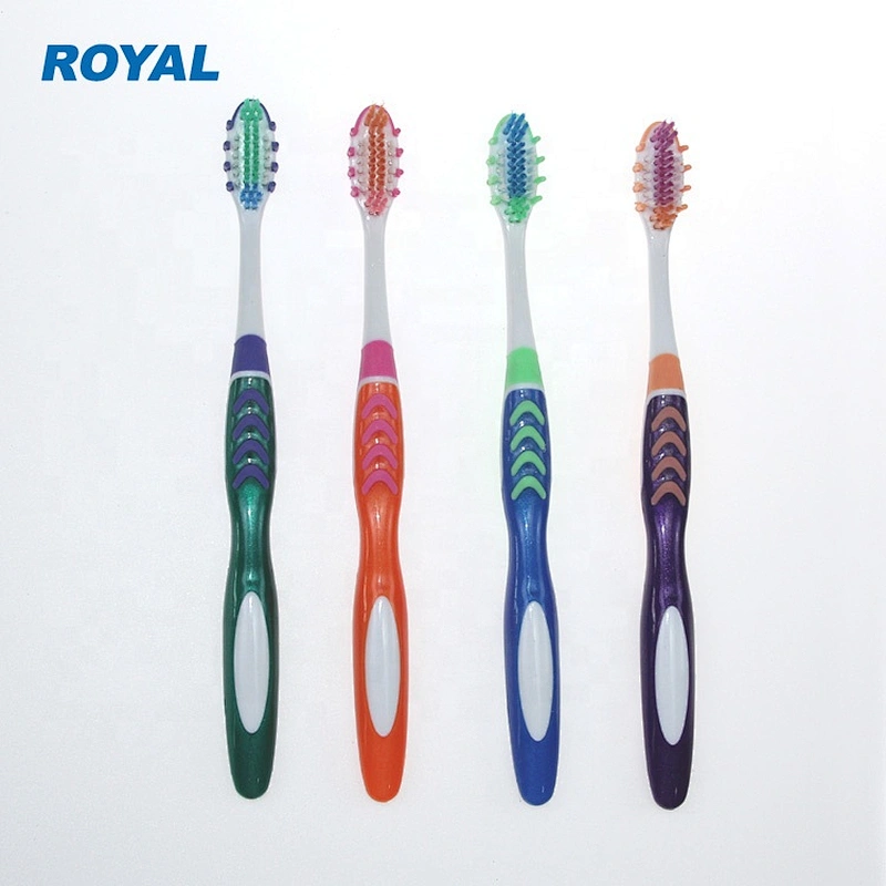 high quality adult toothbrush with gum massager