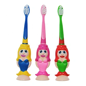 3d mermaid character kids toothbrush