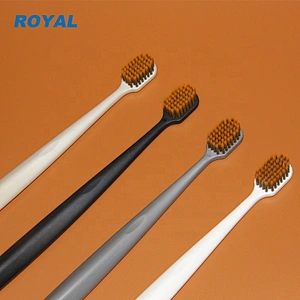 Best natural biodegradable eco-friendly spiral bristle corn starch toothbrush