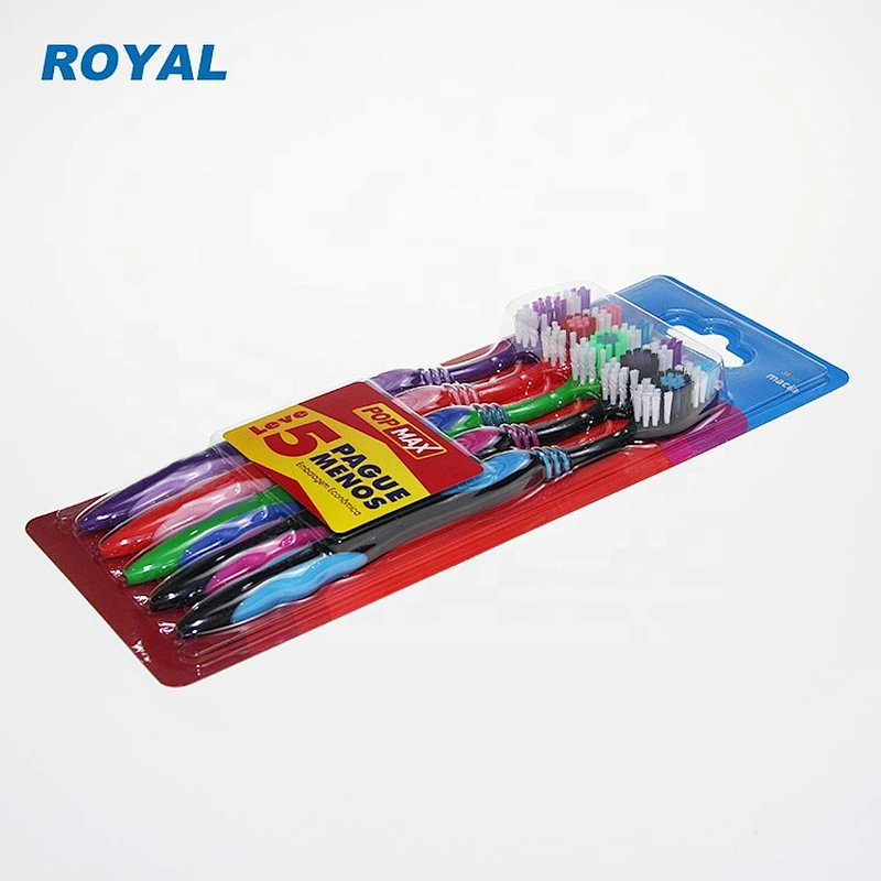 hot selling 5pcs pack toothbrush for promotion