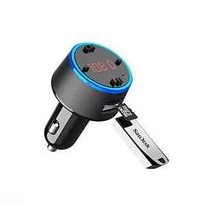 Latest FM transmitter radio adapter car kit support U disk & TF Card Lossless Music Player