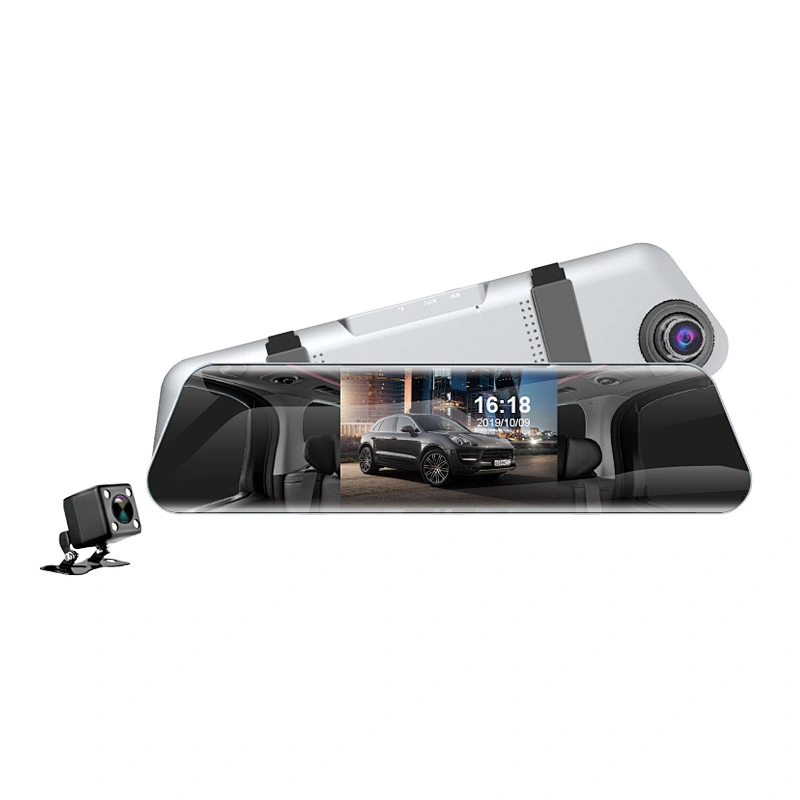 5.0 Inch  rearview Dash Camera car mirror dvr on hot-selling with front 1080P and rear 480p