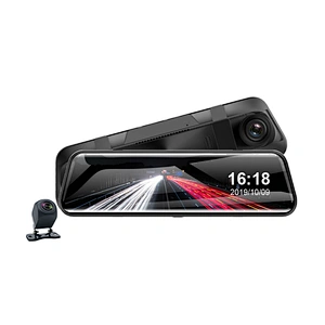 Dual Lens  Car Auto DVR Rearview Mirror Car camera Dash Cam Recorder support 128GB SD card