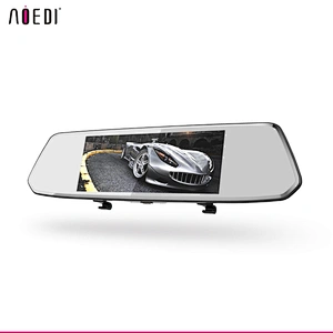 Car Rear Mirror Cam with 7 inch Touch Screen with Car DVR Car Dash Camera Recorder