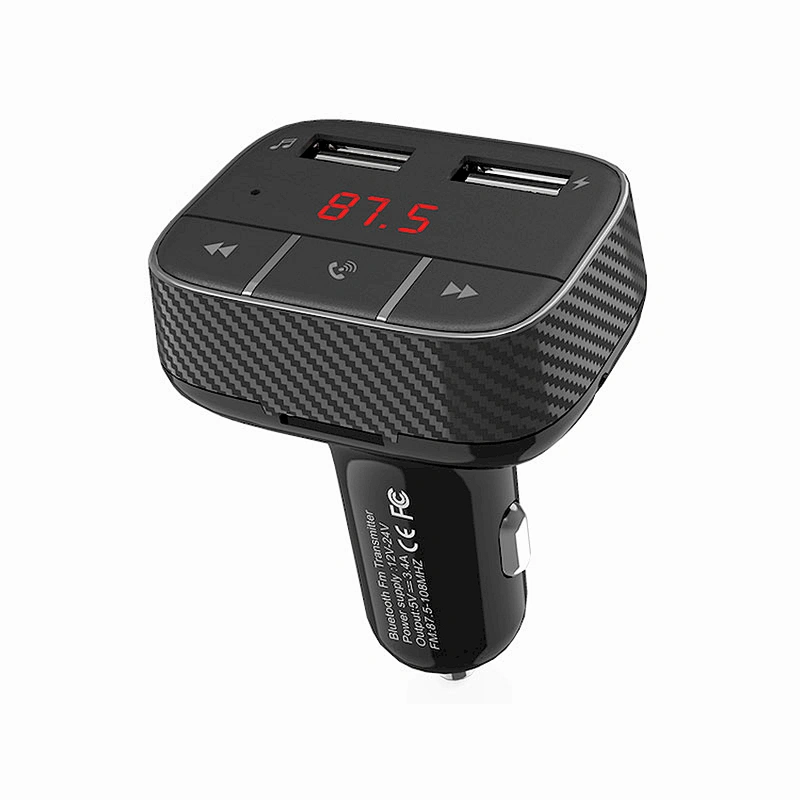 FM car transmitter with bluetooth USB, Aux-in and microSD slot