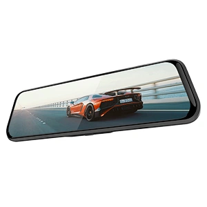 Dual Lens FHD 1080P Car DVR 9.66  inch IPS touch screen Displa Car Rearview Mirror Recorder