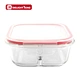 plastic food container with divider