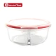 plastic food container with divider