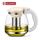 glass flower tea pot