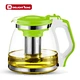 glass tea pot with the tea infuser