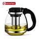 glass flower tea pot