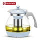glass tea pot with infuser