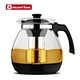 glass tea pot with infuser