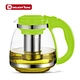 glass flower tea pot